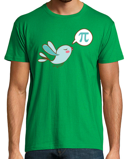 Tee Shirt Homme Manche Courte t-shirt homme oiseau numéro pi humour mathématiques