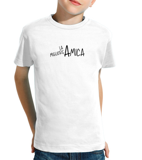 Tee Shirt Pour Enfant Manche Courte le plus grand ami Homme sauvage