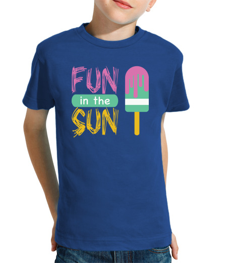 Tee Shirt Pour Enfant Manche Courte s39amuser au soleil