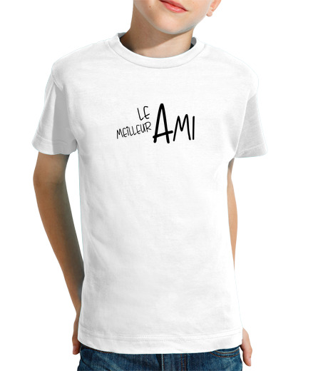 Tee Shirt Pour Enfant Manche Courte le meilleur ami Ne pas aller