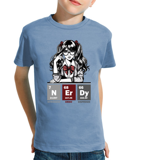 Tee Shirt Pour Enfant Manche Courte nerd humour tableau périodique chimie t-shirt