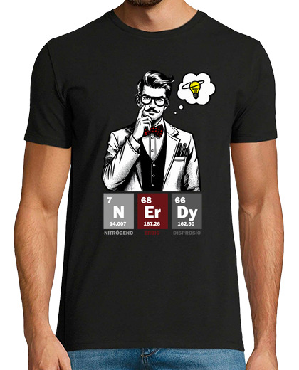 Tee Shirt Homme Manche Courte nerd humour tableau périodique chimie t-shirt