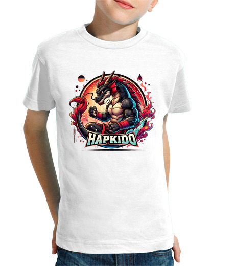 T-shirt bambino manica corta hapkido del drago