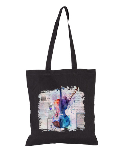 Image of violin violinist conservatory student bag e-reader diary tote music school