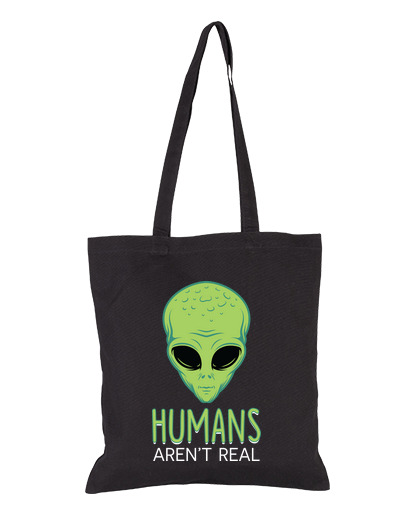 Image of alien irony humor sarcasm laughter student bag reader diary tote