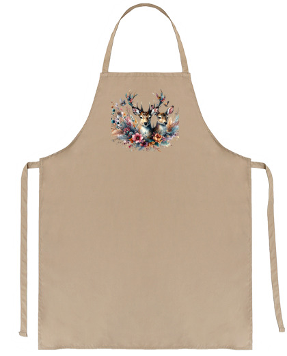 Image of deer and doe lovers romantic kitchen chef recipe best girl forest nature