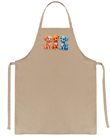 Image of puppies cartoon too cute fun cooking recipe best seller funny to personalize