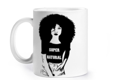 Image of afro cup affirmation identity africa cup to personalize coffee tea stencil graffiti street art