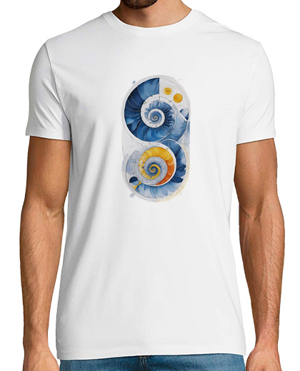 T-shirt uomo manica corta spirale