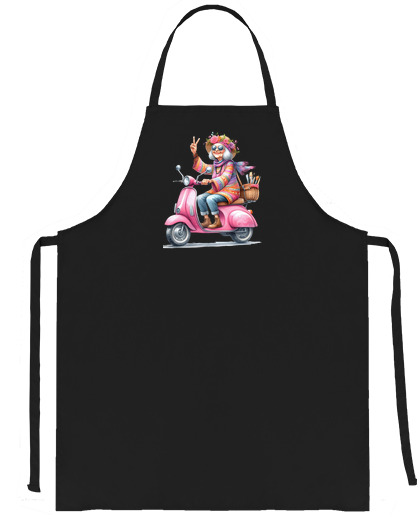 Image of grandma hippie scooter pink kitchen craft diy ride