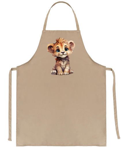 Image of lion baby small young lion cub jungle kitchen best craft recipe saleswoman waitress bartender