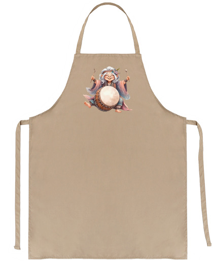 Image of hippie grandmother percussion drums to personalize kitchen best recipe saleswoman waitress crafts