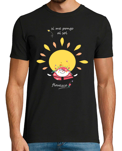 Image of man t-shirt - florezco-dark background