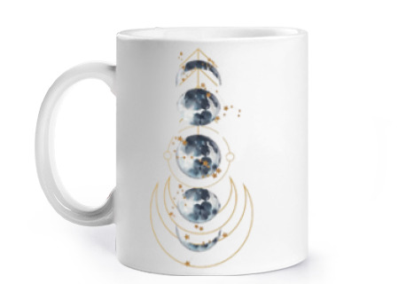 Image of phases of the moon lunar calendarphases of the moon lunar calendar cup to personalize coffee tea cro
