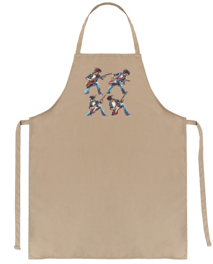 Image of hard rock guitarist heavy metal club cooking chef best recipe seller group