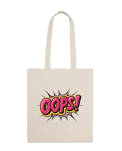 Image of oops i was wrong pop art student bag diary tote gallery museum