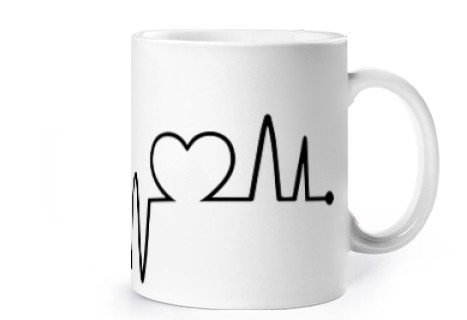 Image of archery electrocardiogram target cup coffee tea infusion croissants herbal tea