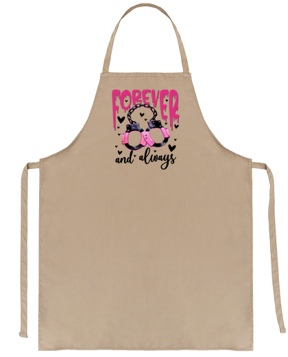 Image of pink handcuffs forever humor barbecue cooking best recipe shop seller bartender