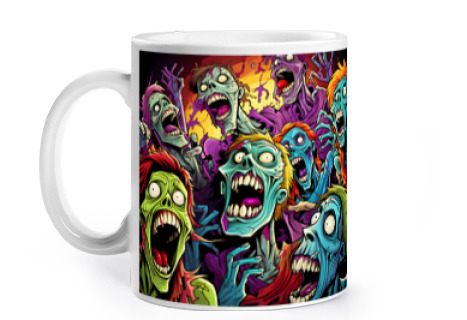 Image of zombies zombie ball dance group cup to personalize coffee tea croissants herbal infusion