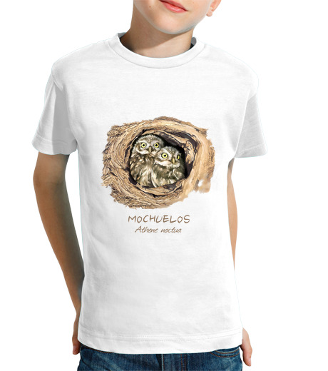 T-shirt bambino manica corta mochuelos