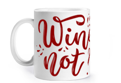 Image of wine not pun humor funny vintage cup to personalize coffee tea