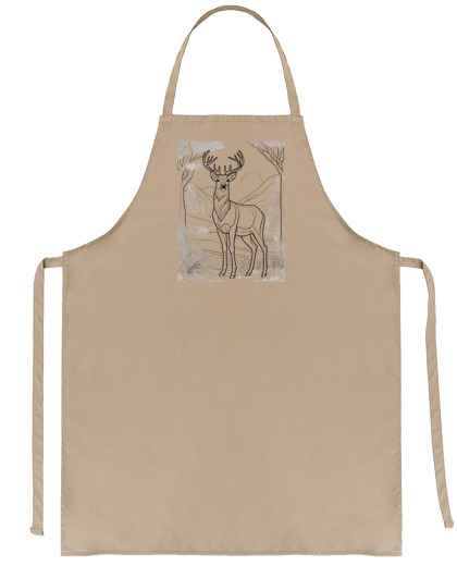 Image of deer to color on the tshirt cooking best recipe for student bartender seller
