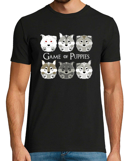 Image of game of puppies - short manga t-shirt