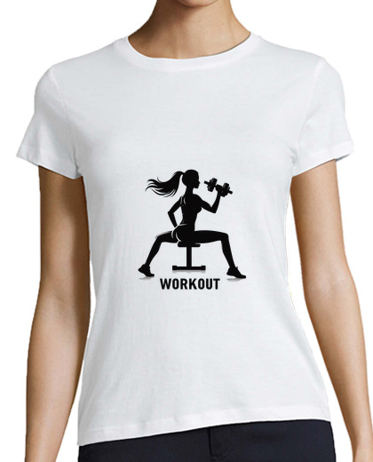 Tee Shirt Femme Classique Manches Courtes entraînement gym exercice et sport