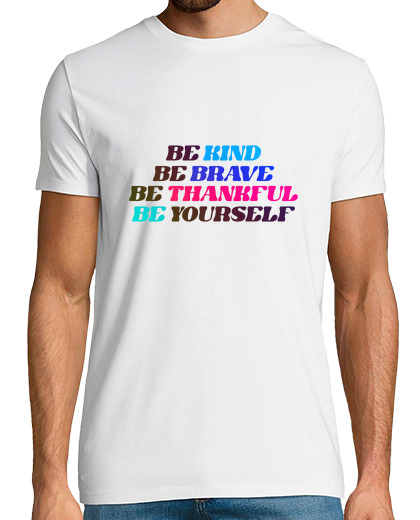 Image of Be Kind Brave Thankful Inspiring Tee