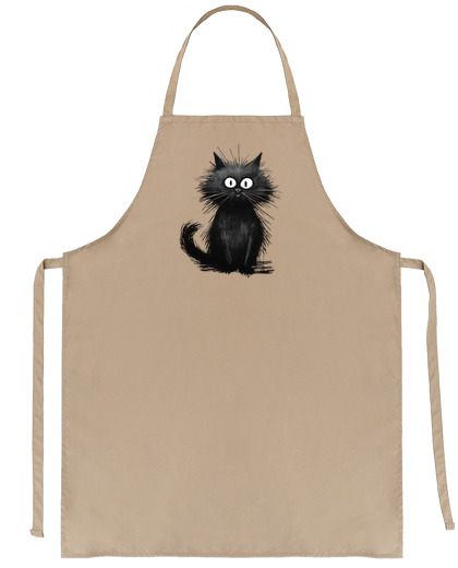 Image of drawing of animated black cat course price cabaret restaurant seller waitress crafts