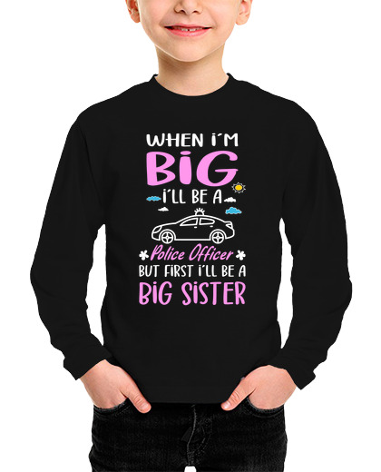 Image of Ill Be A Big Sister Police Officer Girl