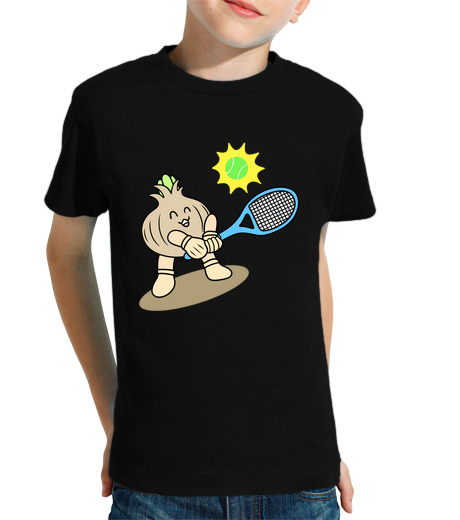 Tee Shirt Pour Enfant Manche Courte tennis d39oignon drôle