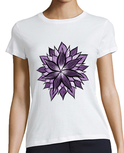 Image of Purple Mandala Like Abstract Flower