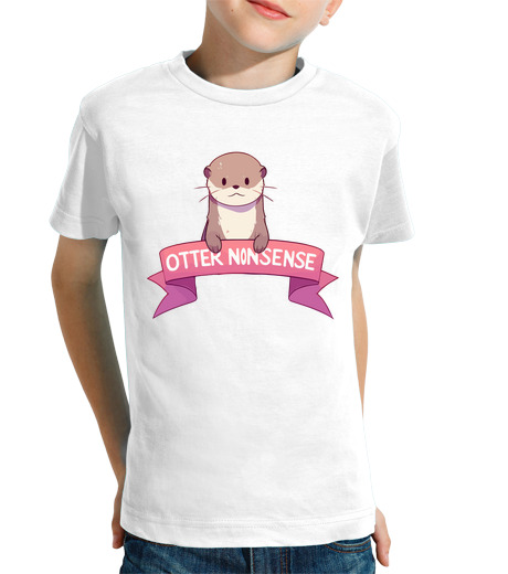 Tee Shirt Pour Enfant Manche Courte bêtises de loutre