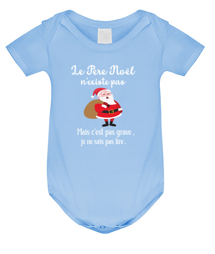 Body Bebé Camiseta infantil Papá navidad no exist laTostadora