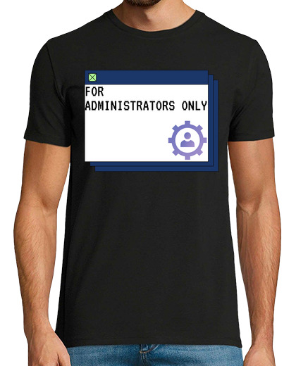 Tee Shirt Homme Manche Courte réservé aux administrateurs