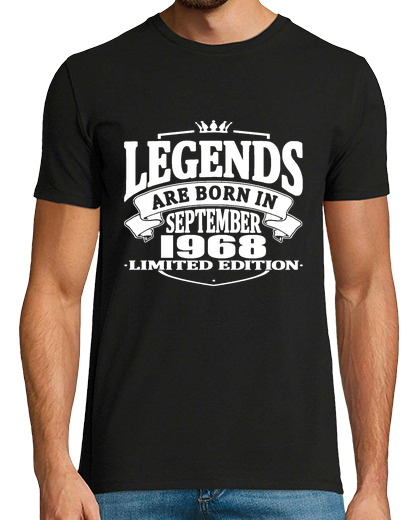Image of legends are born in september 1968