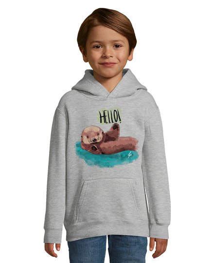 Sweat À Capuche Pour Enfant Bonjour