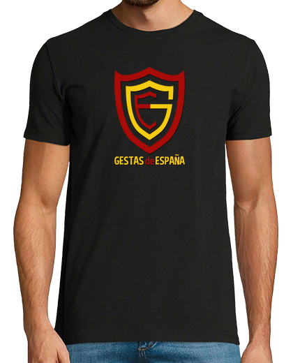 Image of Man, short sleeve, black, logo gestas extra quality