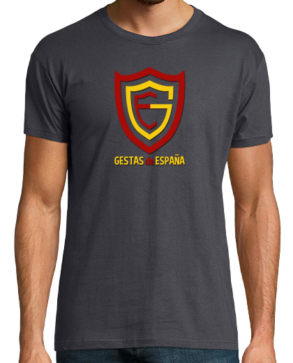 Image of Man, short sleeve, gray mouse, logo gestas extra quality