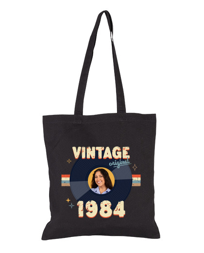 Bolsa De Tela bolsa vintage 1984 foto personalizable laTostadora