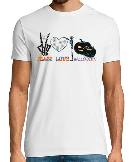 Image of halloween love and peace super cool