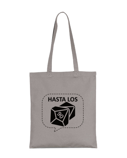 Bolsa De Tela Hasta los 90 tote gris laTostadora