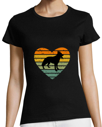 Image of Retro Love Shepherd Dogs Hundeliebe Fan