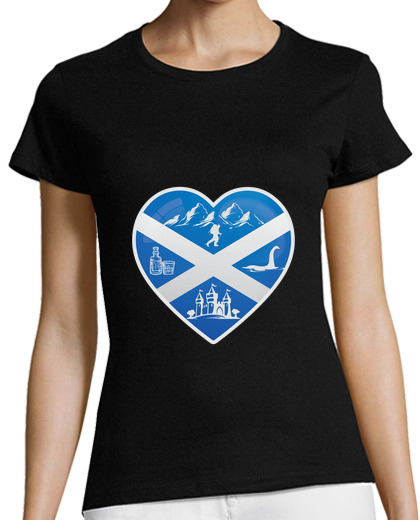 Image of I Love Scotland Flag Castles Nessie