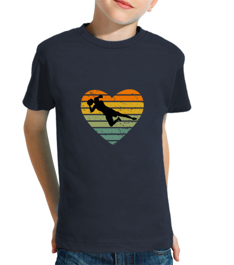 Tee Shirt Pour Enfant Manche Courte i love le gardien de but du football fé