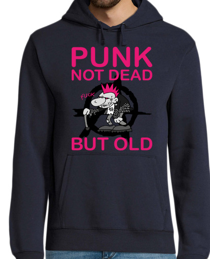 Sweat-shirt À Capuche Pour Homme Old Punk