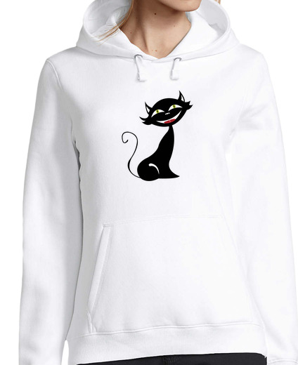 Sweat-shirt À Capuche Pour Femme cat (girl)