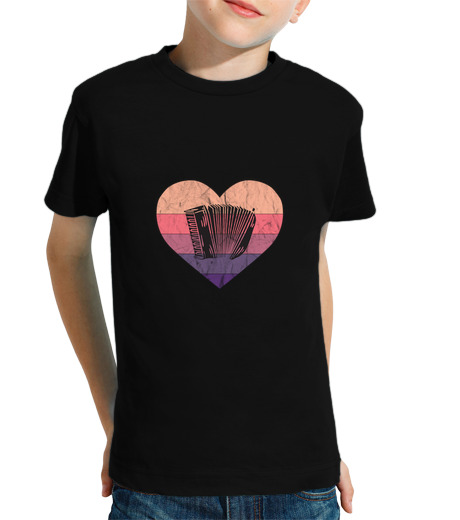 Tee Shirt Pour Enfant Manche Courte i love le coffre à pression accordéon