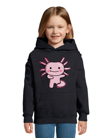 Sweat À Capuche Pour Enfant axolotl dansant